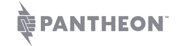 Pantheon logo in greyscale
